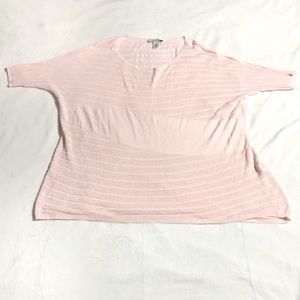 HP🎉 White House|Black Market Pink Knit Blouse XL